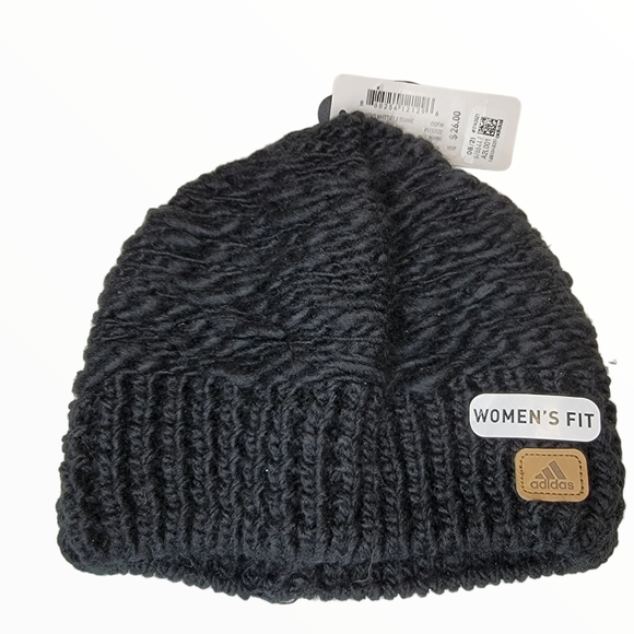 adidas Accessories - Adidas Whittier II Women's Beanie Black NWT! Low Profile Kint Beanie